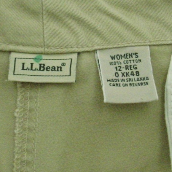 L.L.BEAN tan pants SZ12-REG like new - Picture 2 of 2